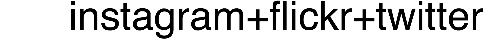 instagram, flickr, twitter